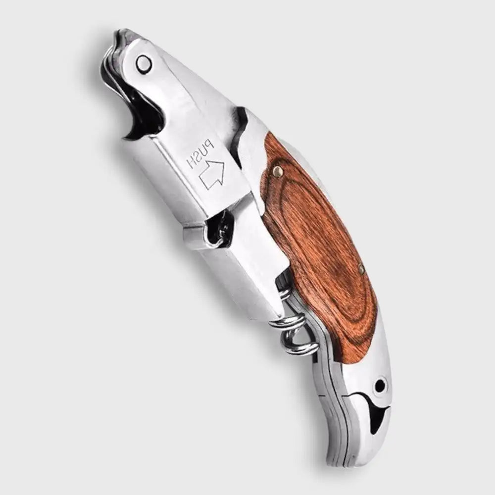 Tire-Bouchon Sommelier Large En Bois