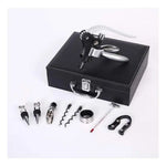 Coffret en Cuir Tire-bouchon Professionnel Argent