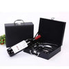 Coffret en Cuir Tire-bouchon Professionnel Argent