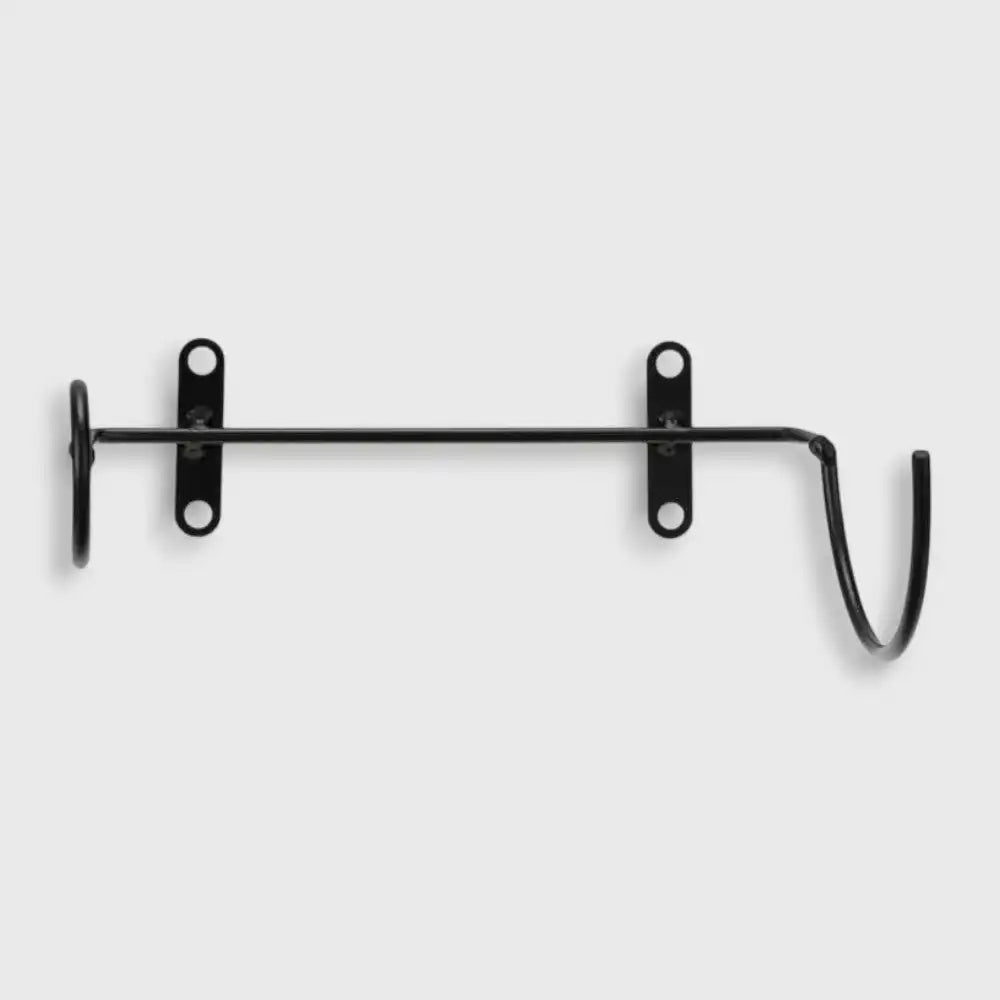 Black Wall-Mounted Wine Bottle Rack
