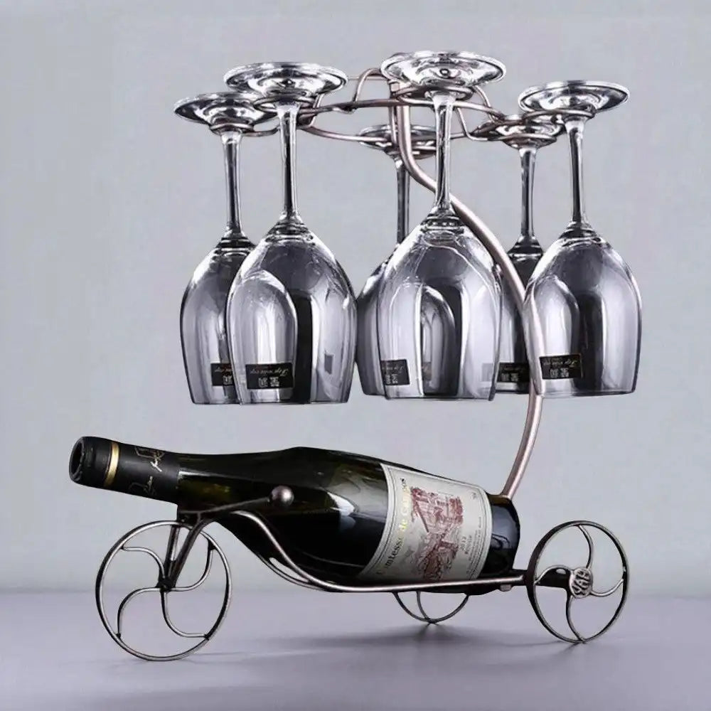 Bronze Tricycle Wine Bottle Holder