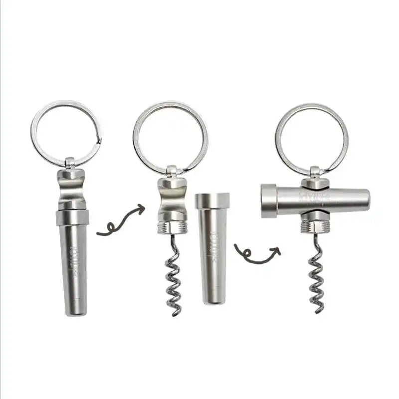 Tire-bouchon Porte-clé Décapsuleur Corkscrew