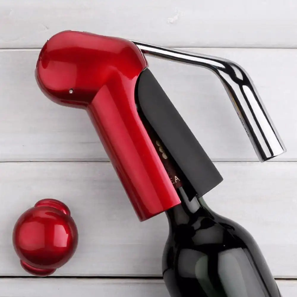 Tire-bouchon à levier Professionnel Rouge Métal