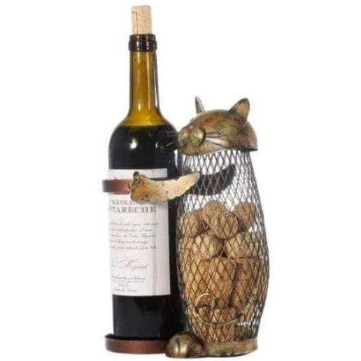 Porte-bouteille de Vin<br> Chat Métal