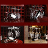 Porte-bouteille de Vin Tricycle<br> Métal Or